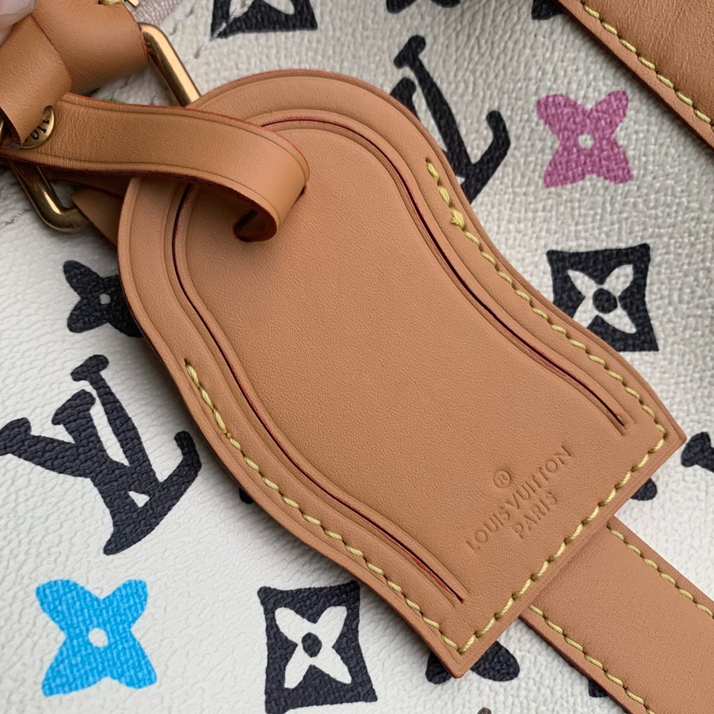Louis Vuitton Keepall Bandoulière 25 M24849 White Monogram Canvas - Default Title - View 6