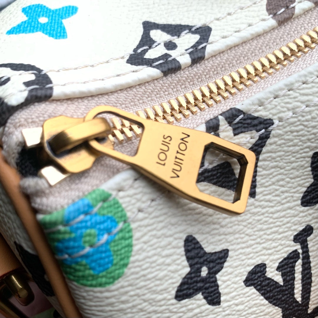 Louis Vuitton Keepall Bandoulière 25 M24849 White Monogram Canvas - Default Title - View 8