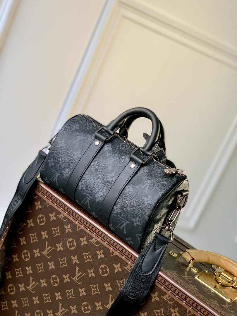Louis Vuitton Keepall Bandoulière 25 M46271 Monogram Eclipse - Default Title - View 2