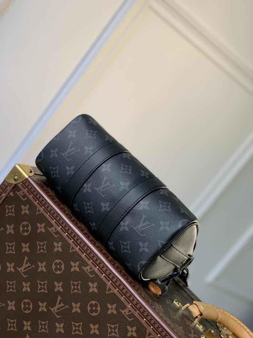 Louis Vuitton Keepall Bandoulière 25 M46271 Monogram Eclipse - Default Title - View 4