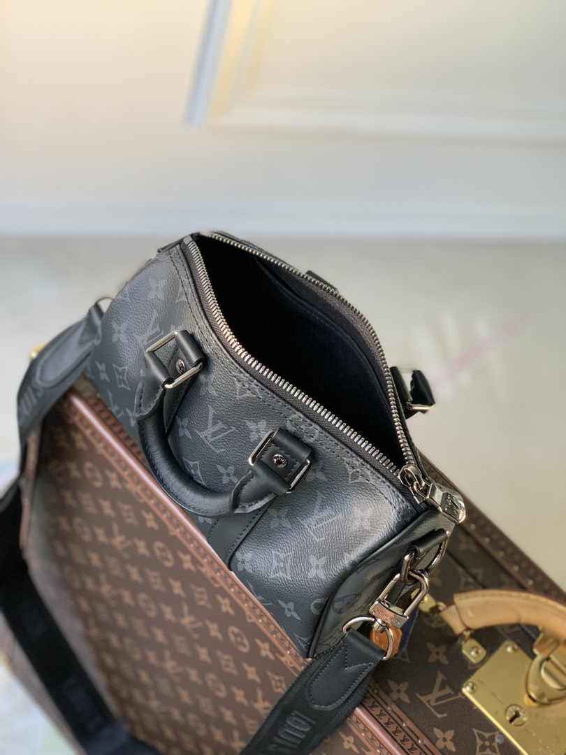Louis Vuitton Keepall Bandoulière 25 M46271 Monogram Eclipse - Default Title - View 5