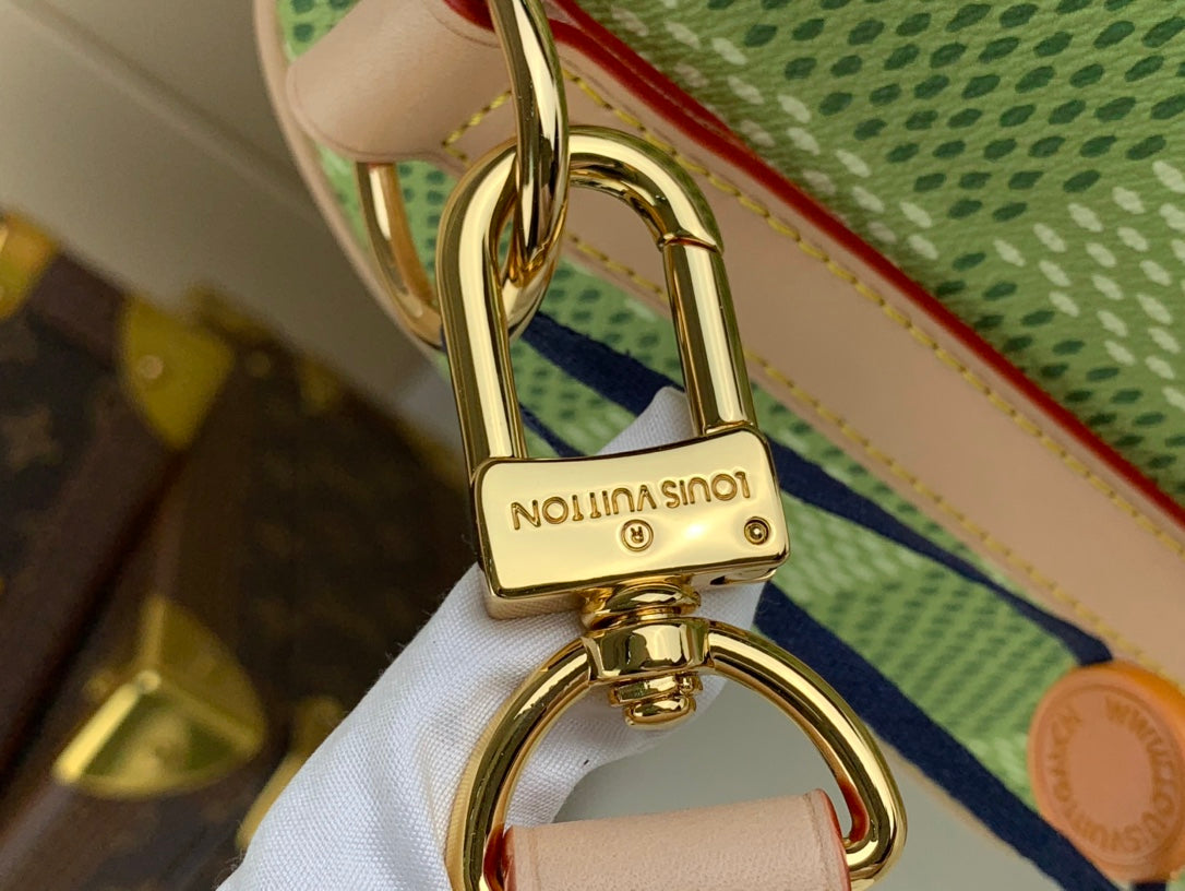 Louis Vuitton Keepall Bandoulière 35 N40671 Green Damier Canvas
