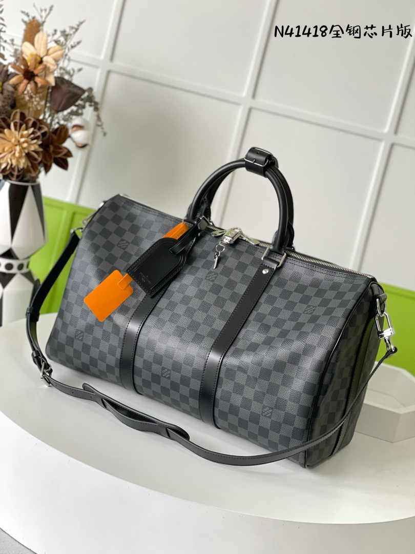 Louis Vuitton Keepall Bandoulière 45 N41418 Coated Canvas