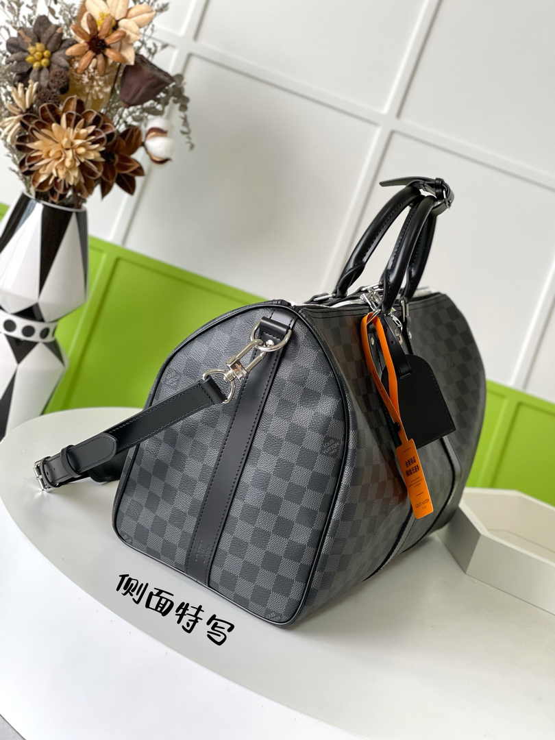 Louis Vuitton Keepall Bandoulière 45 N41418 Coated Canvas