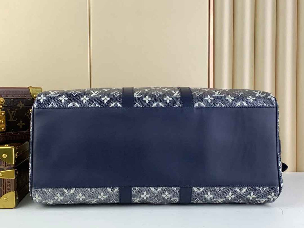 Louis Vuitton Keepall Bandouliere 45 Bag M22923 Blue Monoglam Canvas