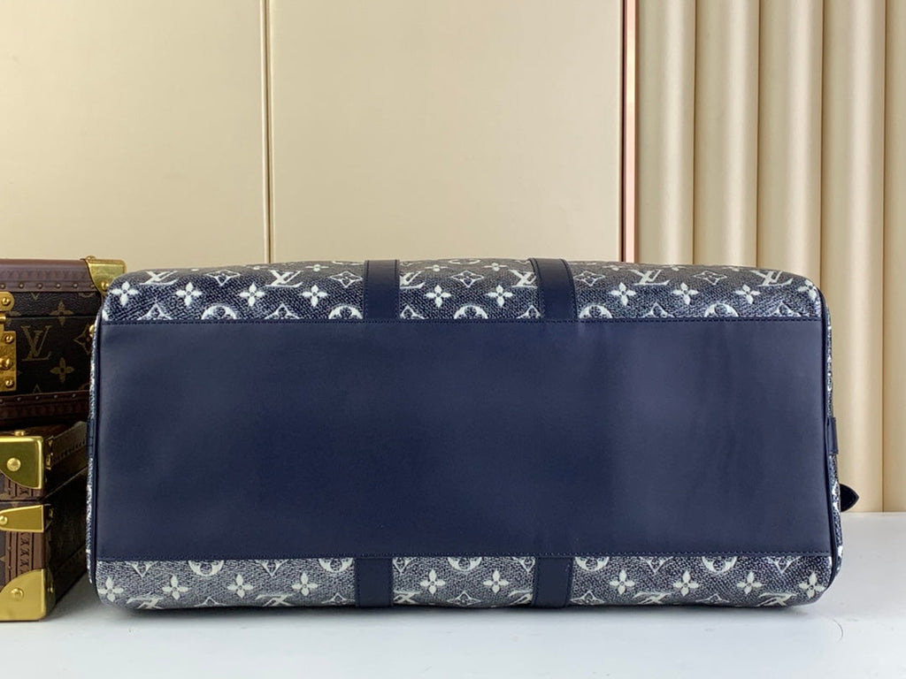 Louis Vuitton Keepall Bandouliere 45 Bag M22923 Blue Monoglam Canvas