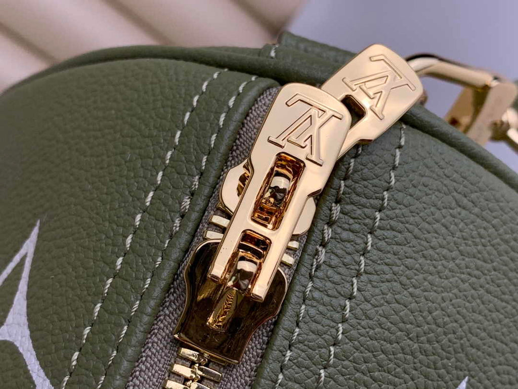 Louis Vuitton Keepall Bandouliere 45 Travel Bag M46671 Green Leather