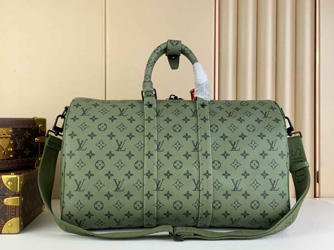 Louis Vuitton Keepall Bandouliere 45 Bag M23962 Khaki Green
