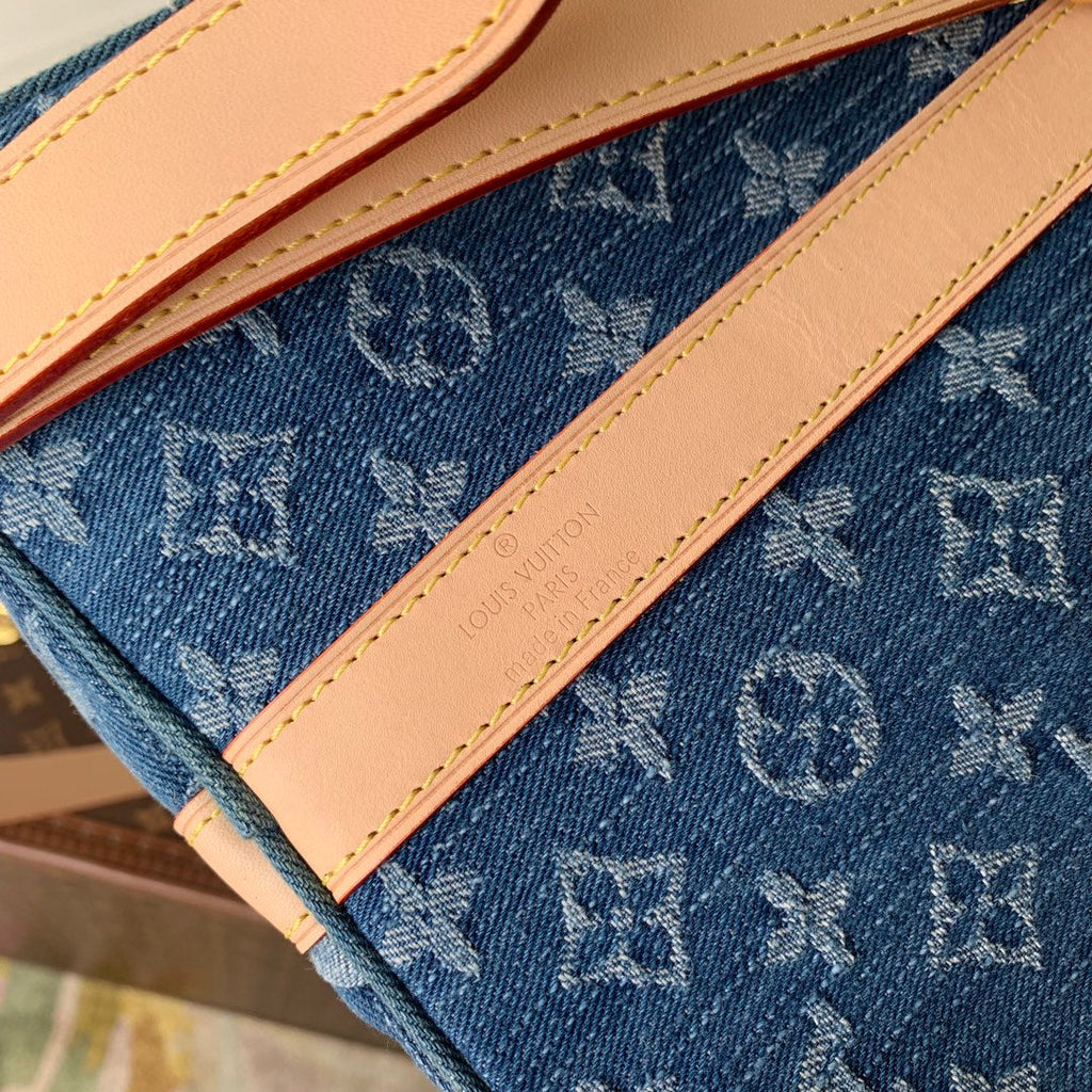 Louis Vuitton Keepall Bandouliere 45 Bag M24315 Bleu Denim
