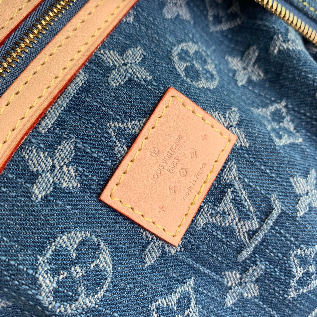 Louis Vuitton Keepall Bandouliere 45 Bag M24315 Bleu Denim
