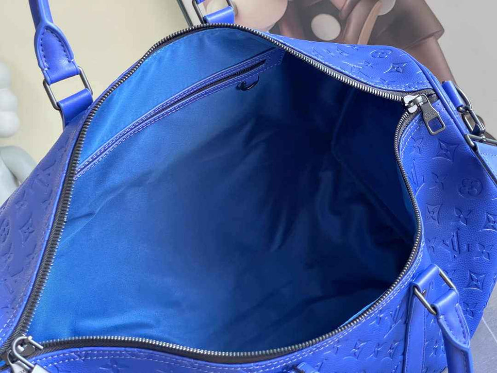 Louis Vuitton Keepall Bandoulière 50 M23141 Blue Leather