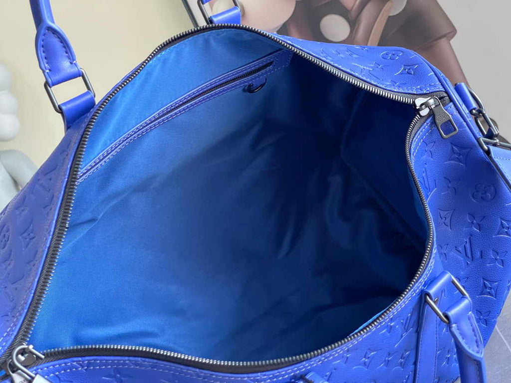 Louis Vuitton Keepall Bandoulière 50 M23141 Blue Leather
