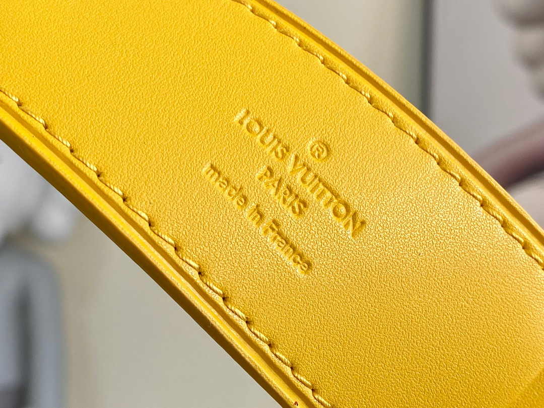 Louis Vuitton Keepall Bandoulière 50 M23748 Yellow Leather