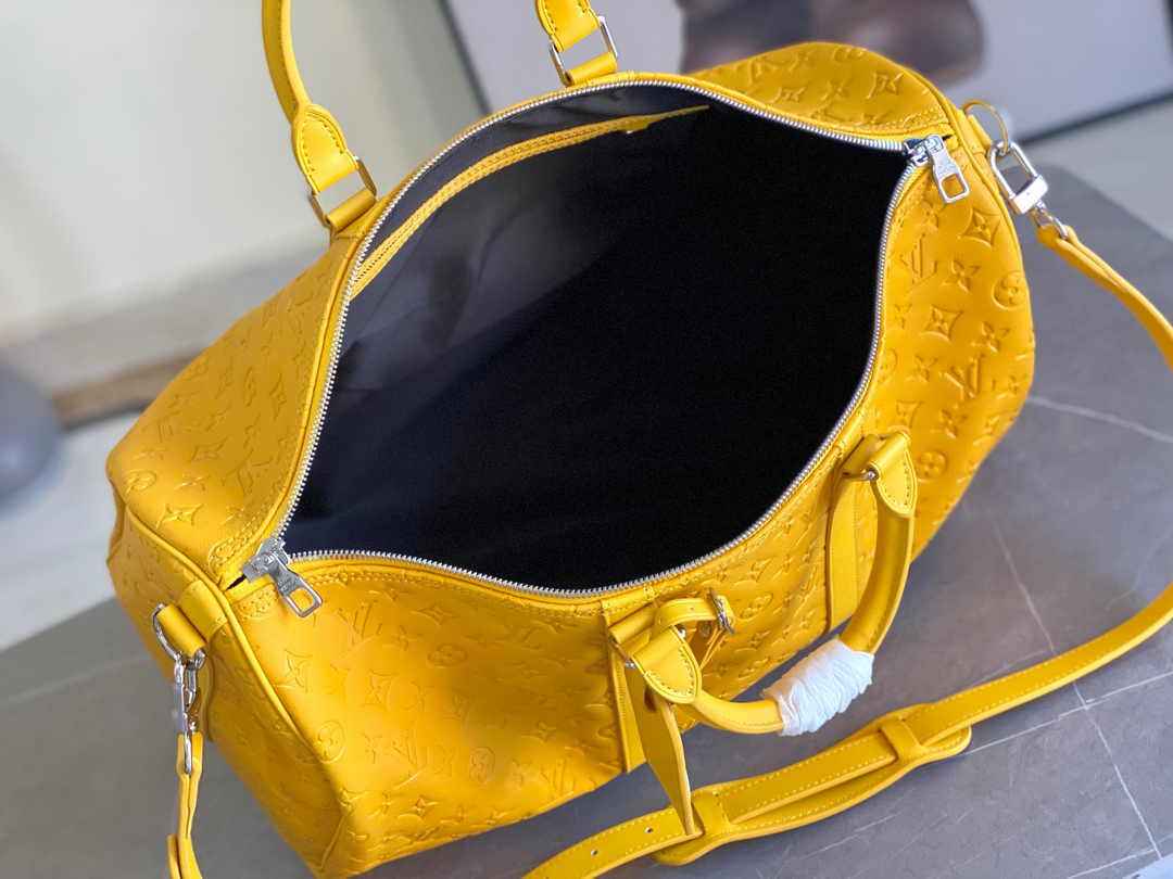 Louis Vuitton Keepall Bandoulière 50 M23748 Yellow Leather