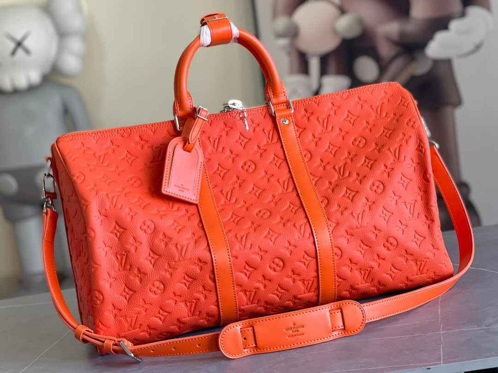 Louis Vuitton Keepall Bandoulière 50 M23749 Orange Leather