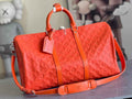 Louis Vuitton Keepall Bandoulière 50 M23749 Orange Leather