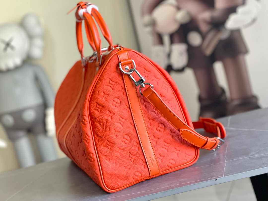 Louis Vuitton Keepall Bandoulière 50 M23749 Orange Leather