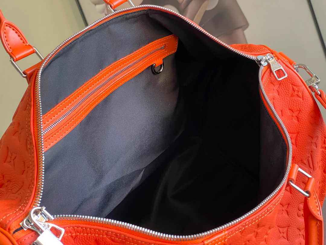 Louis Vuitton Keepall Bandoulière 50 M23749 Orange Leather