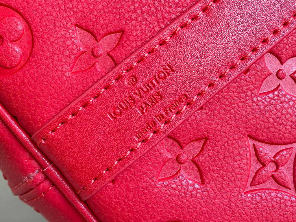Louis Vuitton Keepall Bandoulière 50 M23750 Red Leather