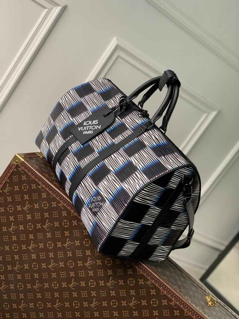 Louis Vuitton Keepall Bandouliere 50 Bag M23771 Blue Moon Leather
