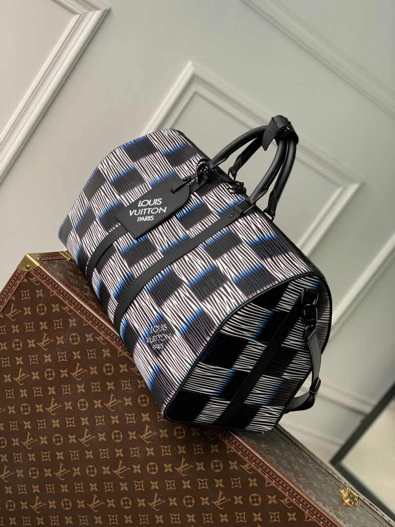 Louis Vuitton Keepall Bandouliere 50 Bag M23771 Blue Moon Leather