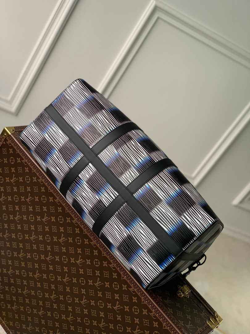 Louis Vuitton Keepall Bandouliere 50 Bag M23771 Blue Moon Leather