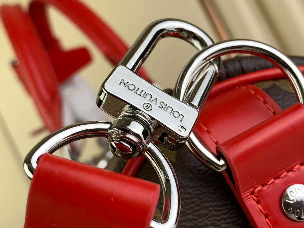Louis Vuitton Keepall Bandoulière 50 M46769 Monogram Canvas Red