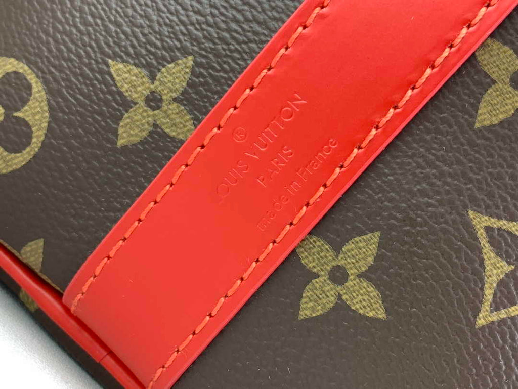 Louis Vuitton Keepall Bandoulière 50 M46769 Monogram Canvas Red