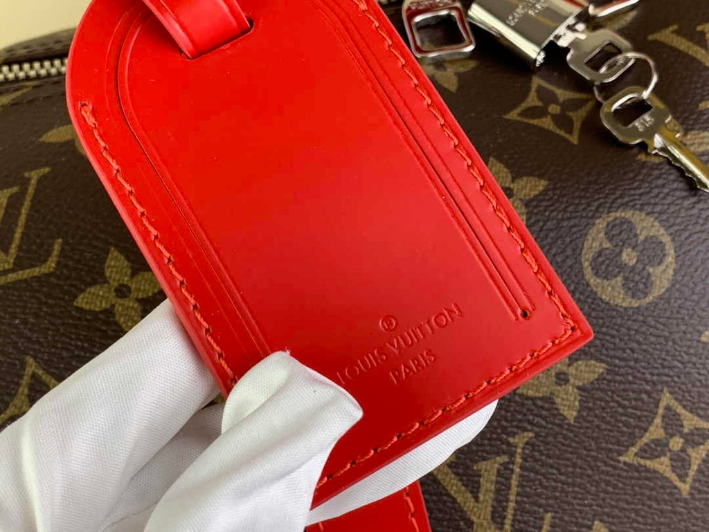 Louis Vuitton Keepall Bandoulière 50 M46769 Monogram Canvas Red