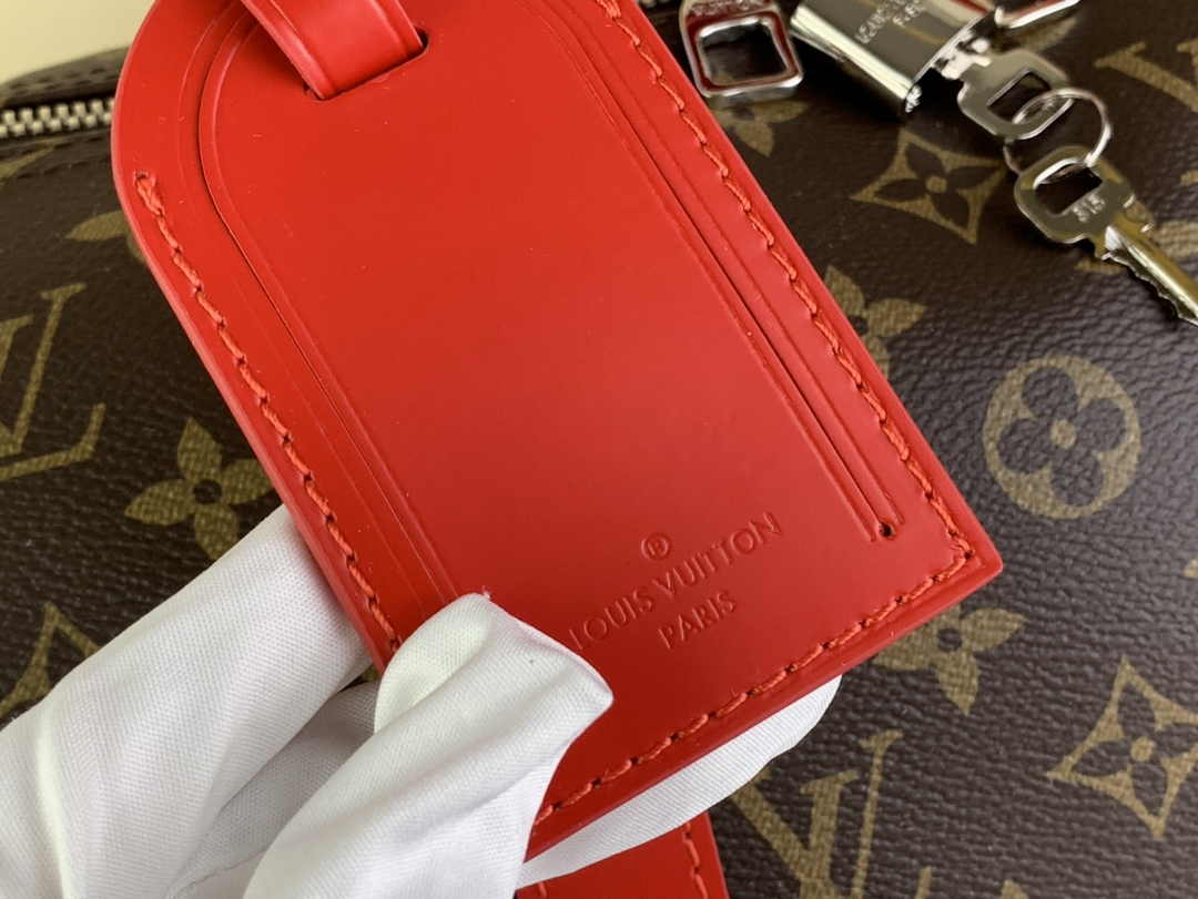 Louis Vuitton Keepall Bandoulière 50 M46769 Monogram Canvas Red