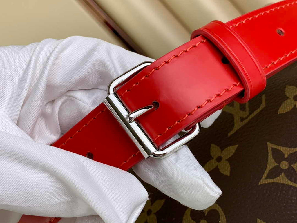 Louis Vuitton Keepall Bandoulière 50 M46769 Monogram Canvas Red