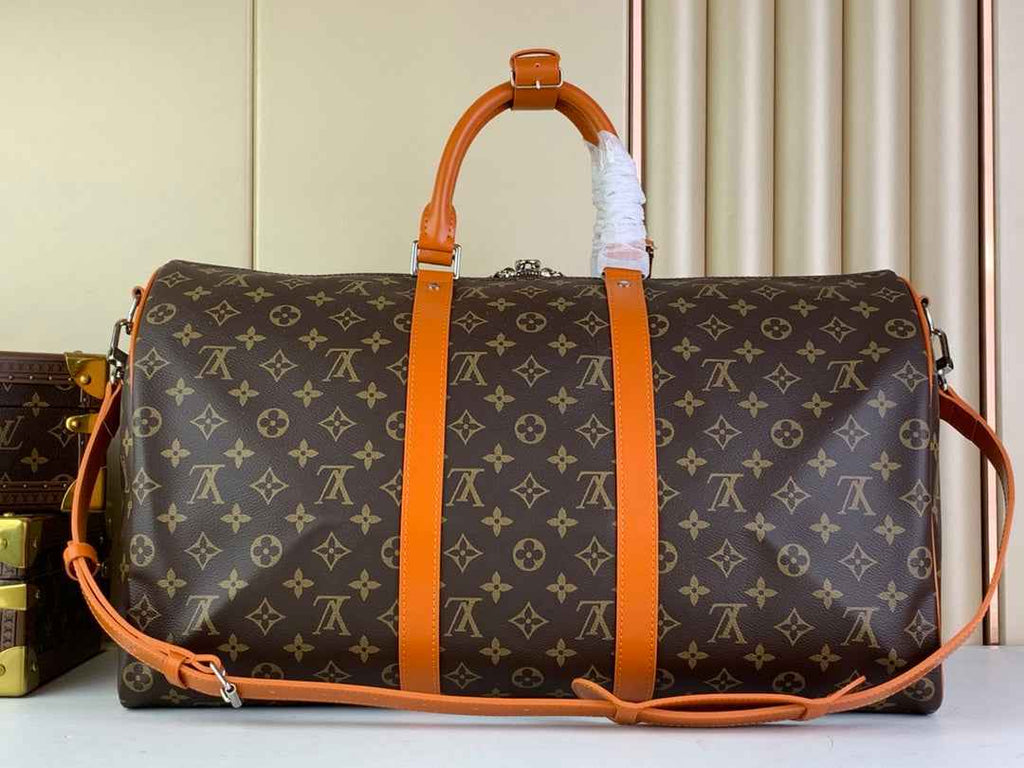 Louis Vuitton Keepall Bandoulière 50 M46770 Monogram Canvas Orange