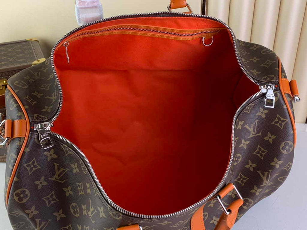 Louis Vuitton Keepall Bandoulière 50 M46770 Monogram Canvas Orange