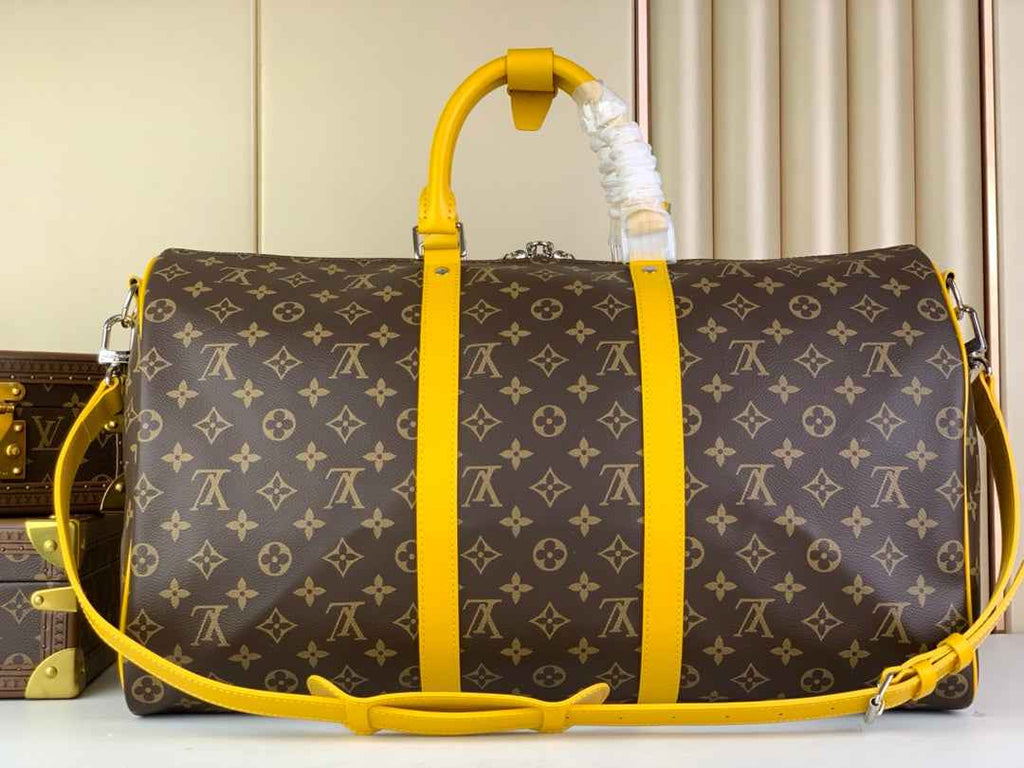 Louis Vuitton Keepall Bandoulière 50 M46771 Monogram Canvas Yellow