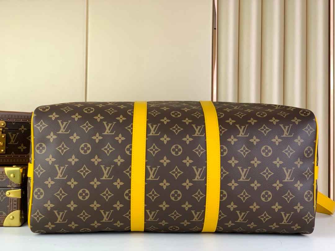 Louis Vuitton Keepall Bandoulière 50 M46771 Monogram Canvas Yellow