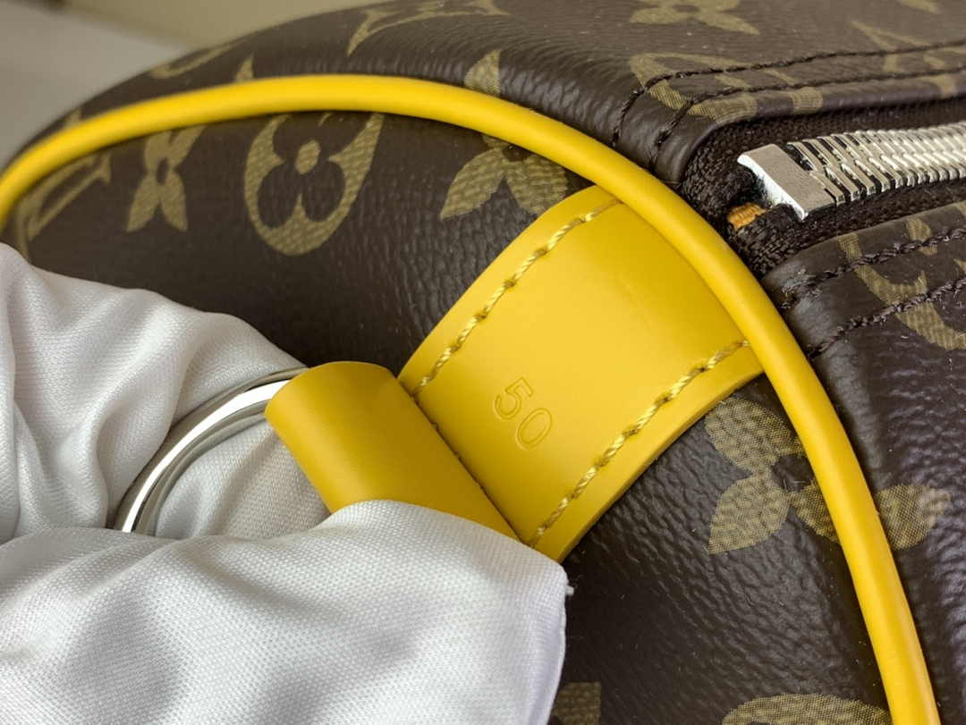 Louis Vuitton Keepall Bandoulière 50 M46771 Monogram Canvas Yellow