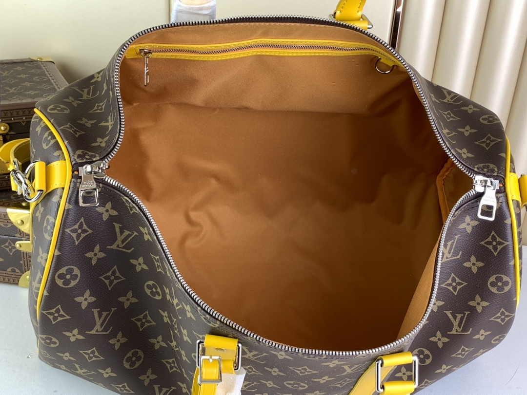 Louis Vuitton Keepall Bandoulière 50 M46771 Monogram Canvas Yellow