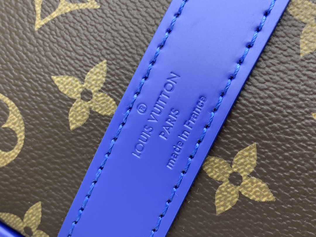 Louis Vuitton Keepall Bandoulière 50 M46772 Monogram Canvas Blue