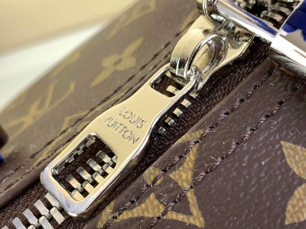 Louis Vuitton Keepall Bandoulière 50 M46772 Monogram Canvas Blue