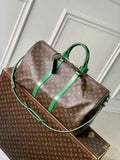 Louis Vuitton Keepall Bandoulière 50 M46774 Monogram Canvas Green
