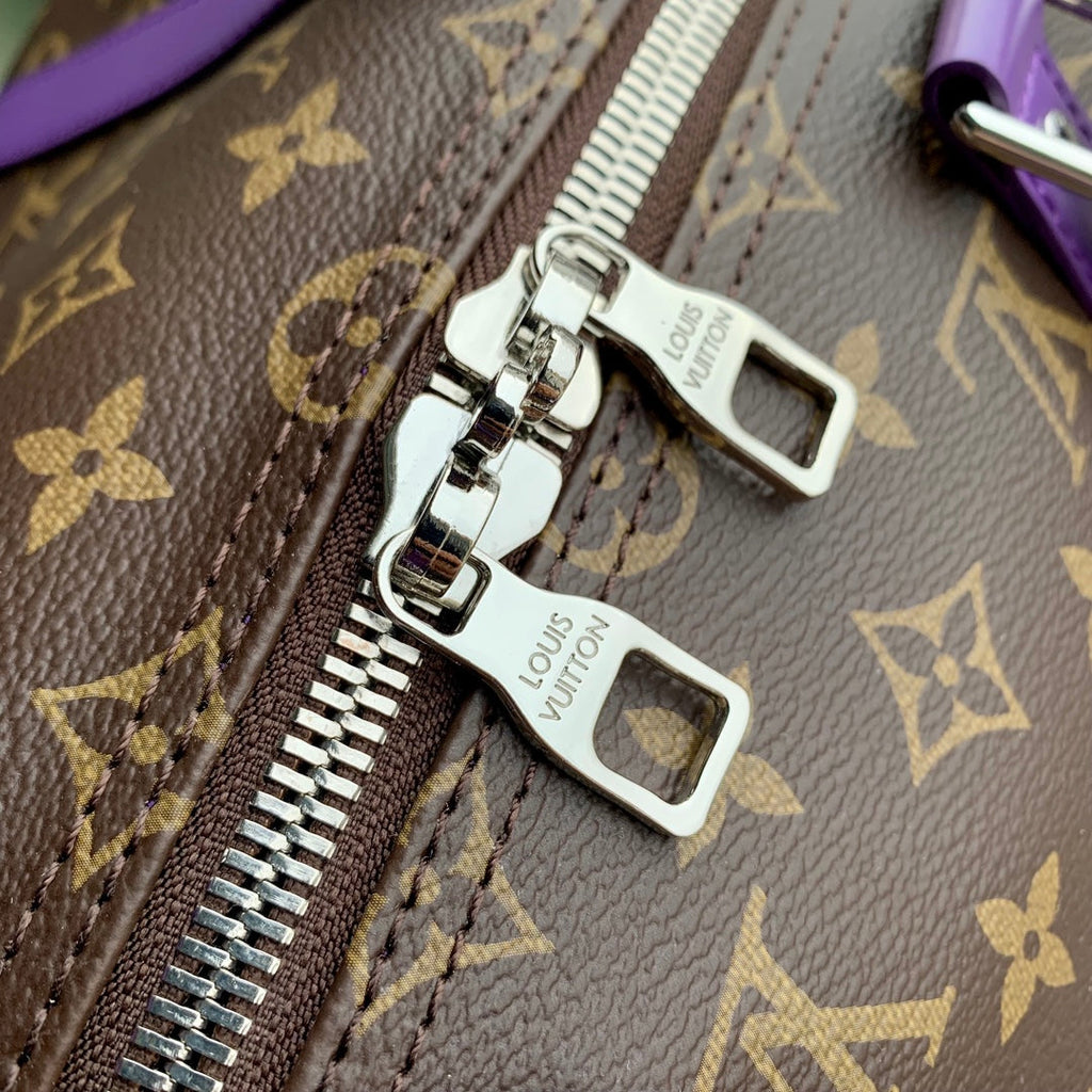 Louis Vuitton Keepall Bandoulière 50 M46775 Monogram Canvas Purple