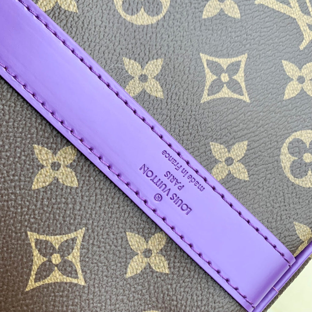Louis Vuitton Keepall Bandoulière 50 M46775 Monogram Canvas Purple