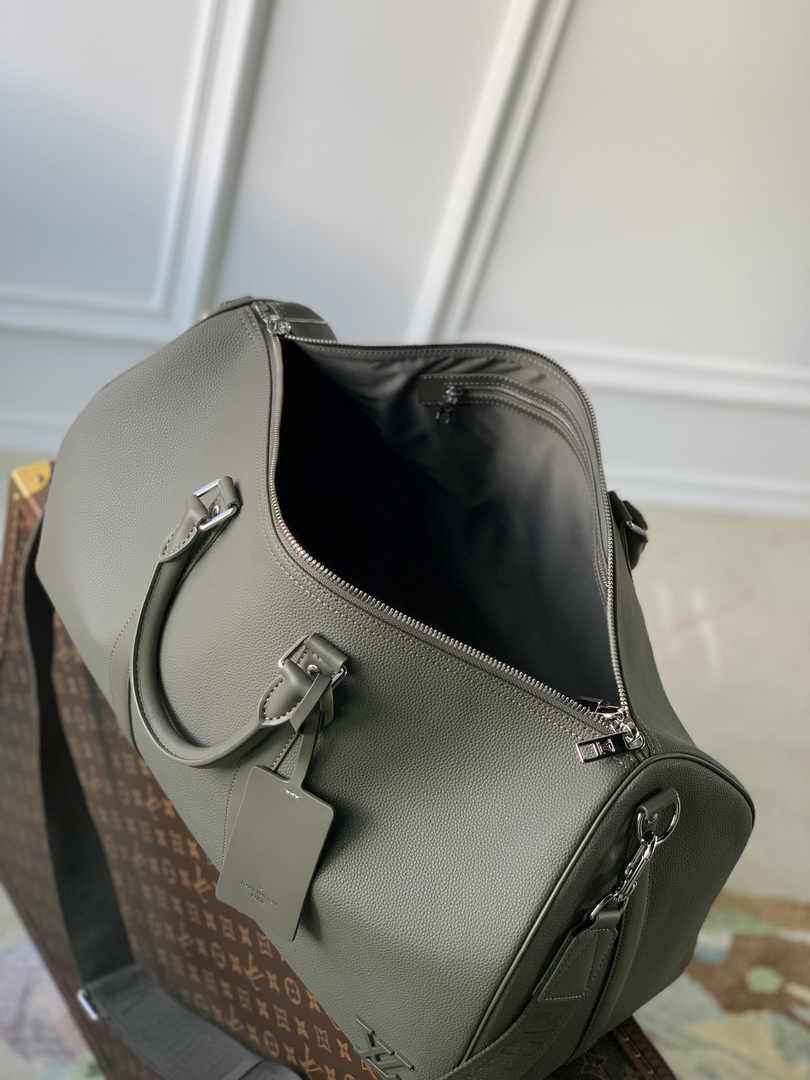 Louis Vuitton Keepall Bandouliere 50 Bag M21536 Khaki Leather