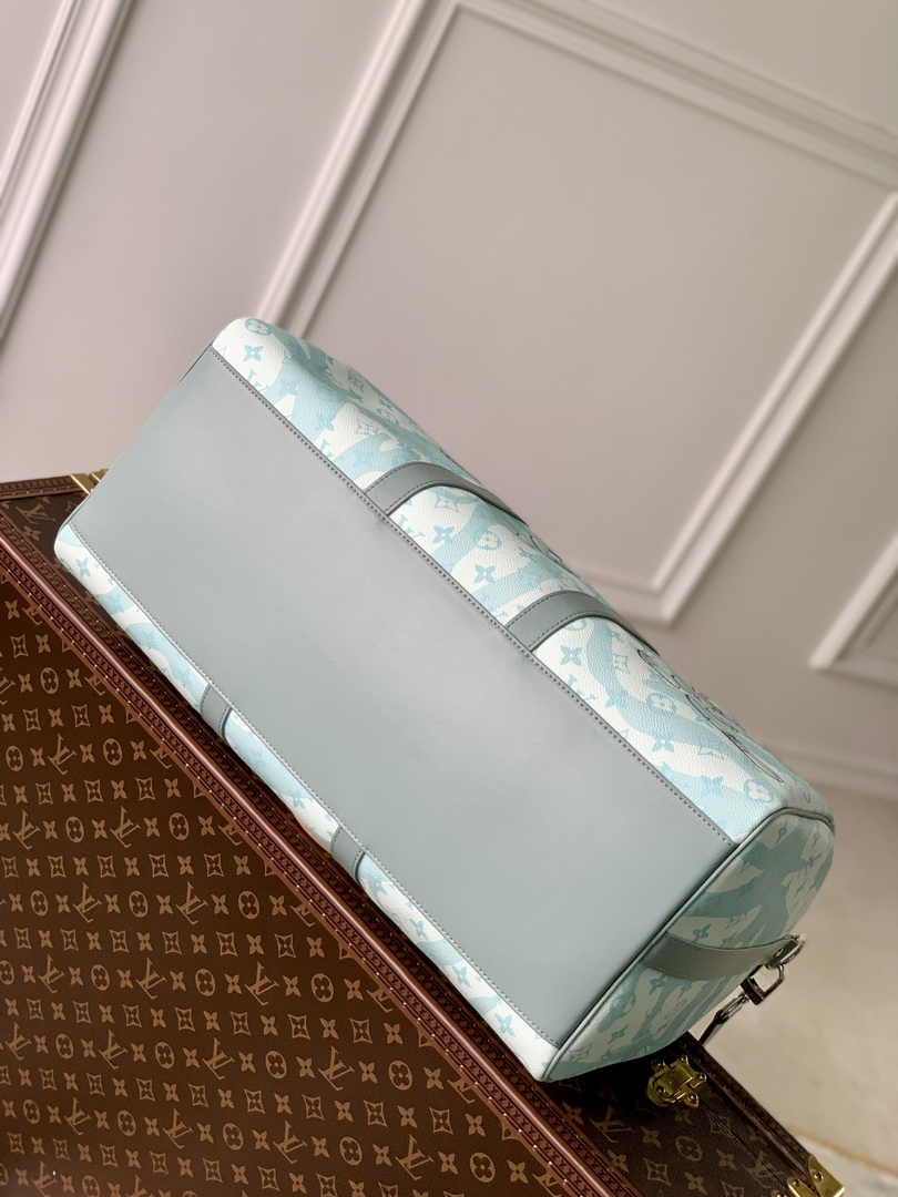 Louis Vuitton Keepall Bandouliere 50 Bag M22570 Crystal Blue Leather