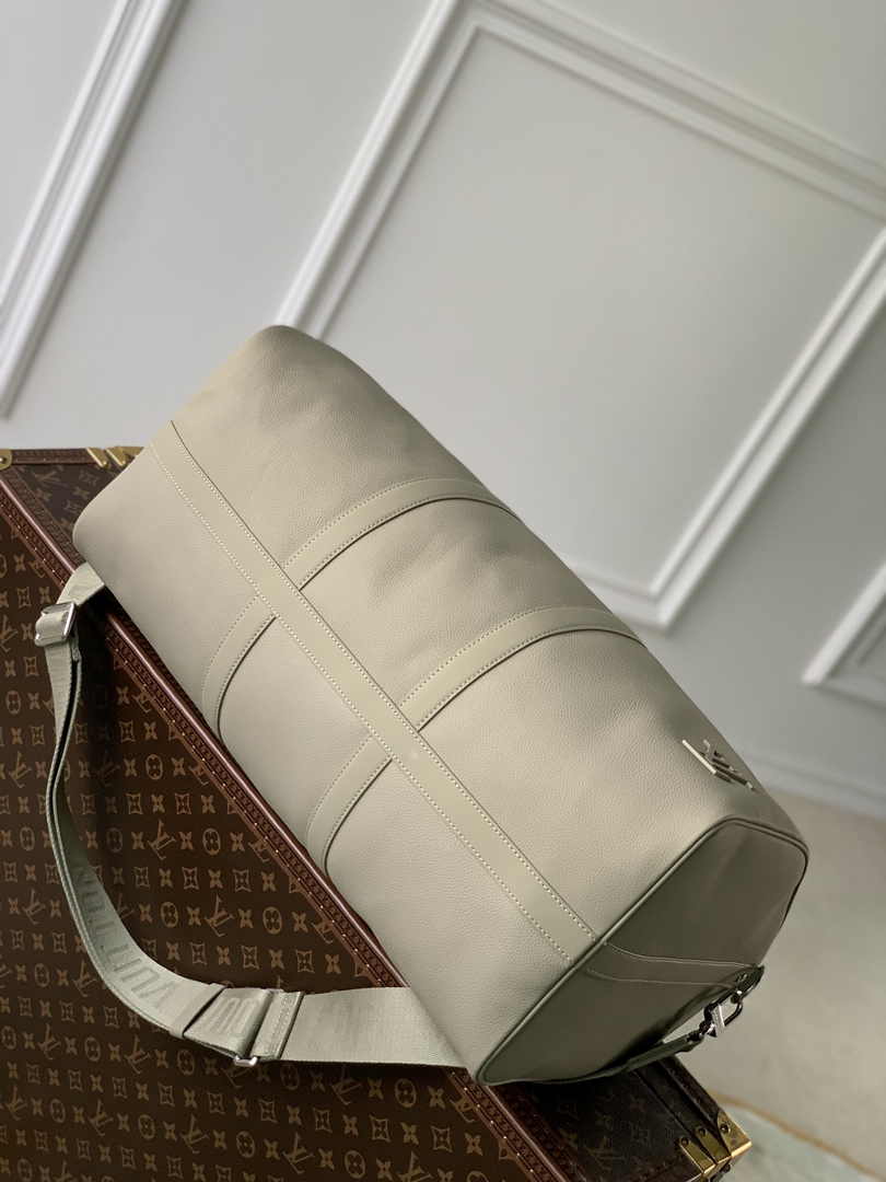 Louis Vuitton Keepall Bandouliere 50 Bag M22609 Gray Leather