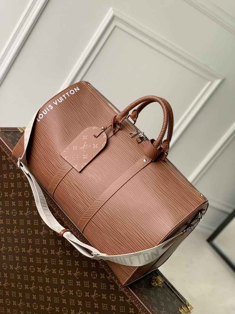 Louis Vuitton Keepall Bandouliere 50 Bag M23721 Brown Epi Leather