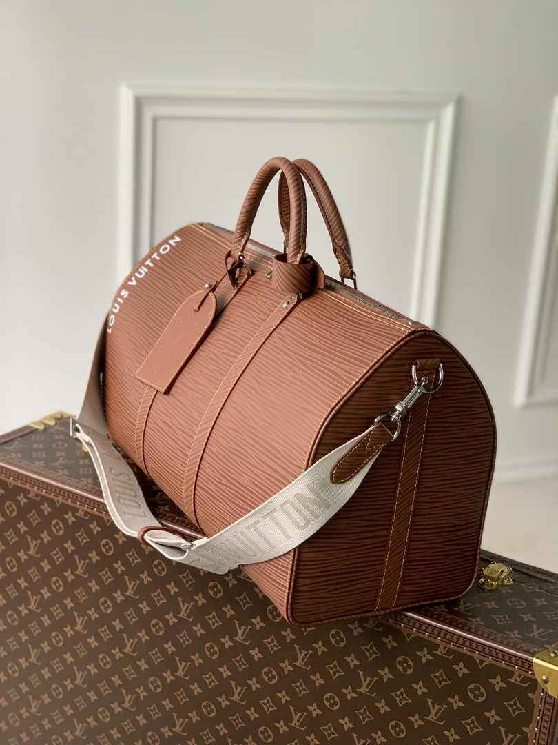 Louis Vuitton Keepall Bandouliere 50 Bag M23721 Brown Epi Leather