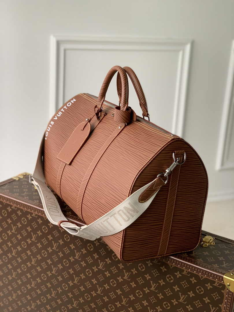 Louis Vuitton Keepall Bandouliere 50 Bag M23721 Brown Epi Leather