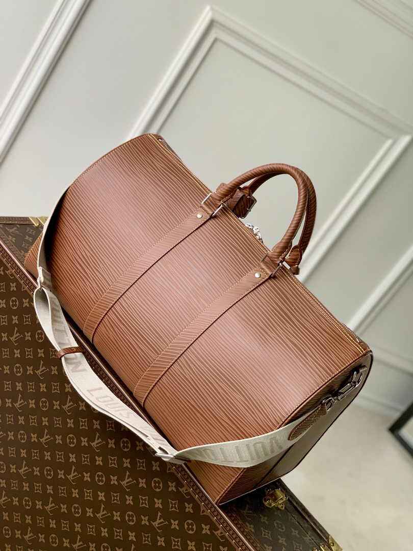 Louis Vuitton Keepall Bandouliere 50 Bag M23721 Brown Epi Leather
