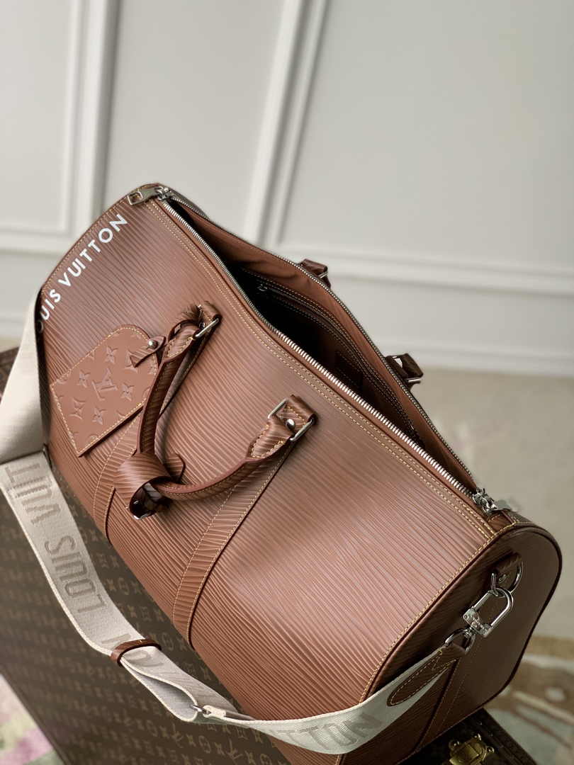Louis Vuitton Keepall Bandouliere 50 Bag M23721 Brown Epi Leather
